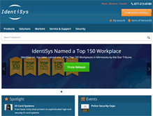 Tablet Screenshot of identisys.com